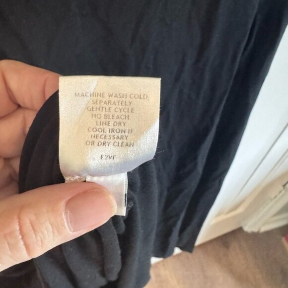 Eileen Fisher Black Sleeveless Maxi Dress 2 Size Large - Picture 6 of 6